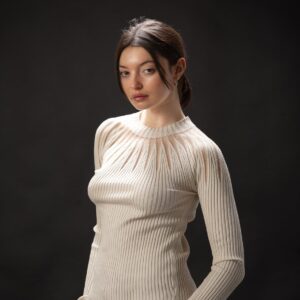 CA2448 Sweater Lana con Tull
