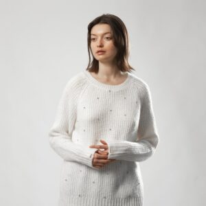 CA2453 Sweater de lana y apliques RIA
