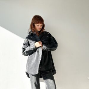 Z503 Campera de denim overzise ROTTEN