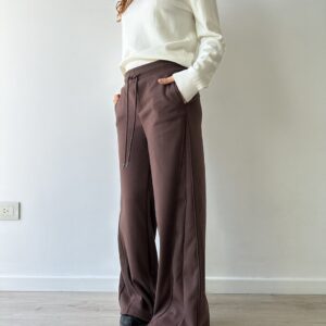 LS304 Jogger de algodón frisado bifurcado DREE