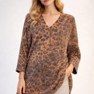 GP449 Poncho Lanilla Hombro Caído