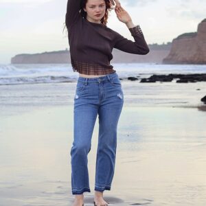 CAZ510 Pantalón Denim Mom