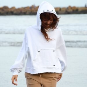 LS105 Hoodie de algodón rustico OJALES