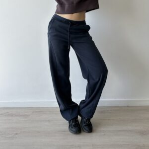 LS306 Jogger de algodón frisado pespunte TERRY