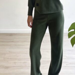 GP812 Pantalón Recto De Lanilla